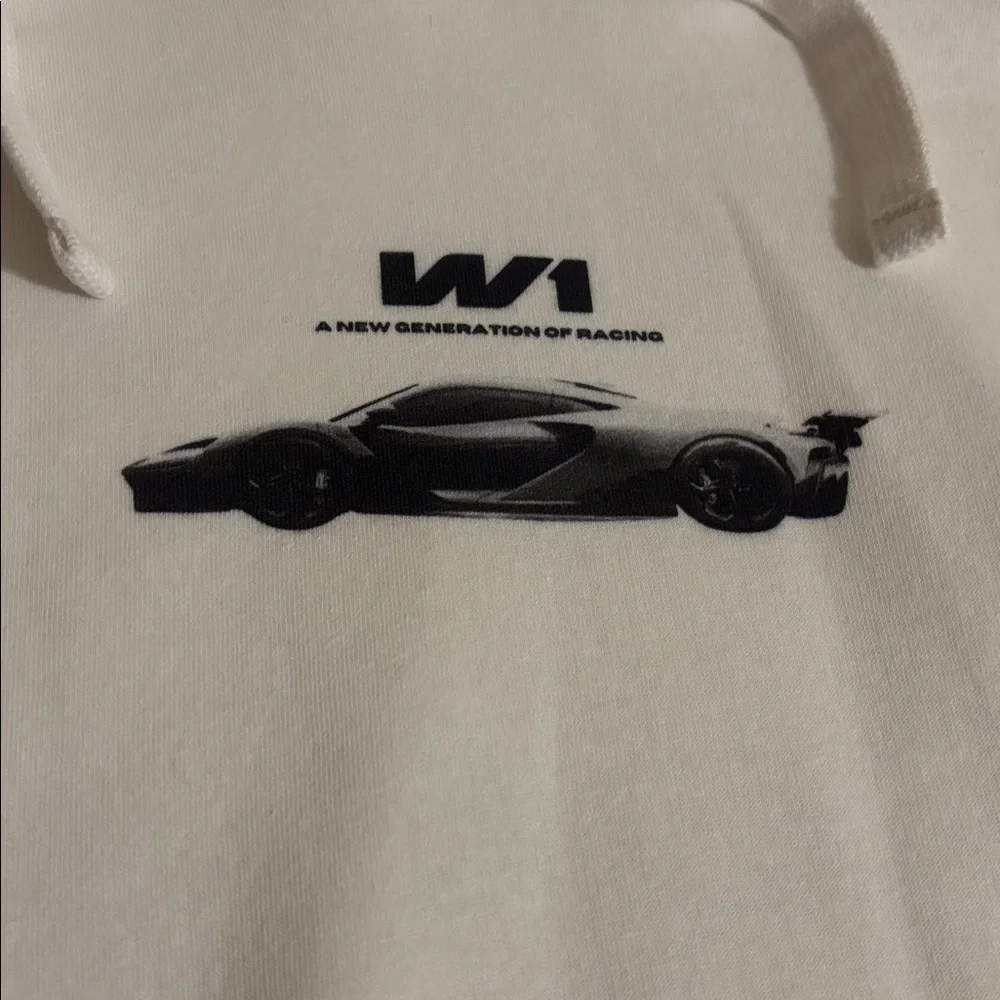 White McLaren W1 Graphic Hoodie - Picture 2 of 4
